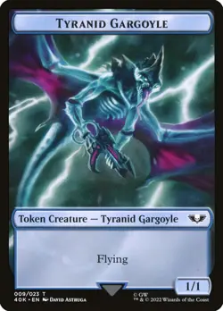 MTG Magic the Gathering Token - Tyranid Gargoyle (9/657) Warhammer 40,000 NM - Image 1