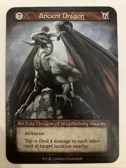 Sorcery: Contested Realm Beta Ancient Dragon Elite Regular NM - Image 1
