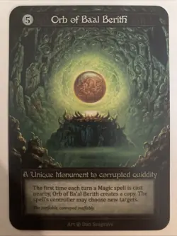 Unique Corn of Baal Berith - Beta NM - Sorcery: Contested Realm Non-Foil - Image 1