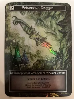 FOIL Exceptional Poisonous Dagger - Beta NM Sorcery: Contested Realm - Image 1