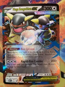Pokemon TCG - Mega Kangaskhan ex NM MEP 025 Black Star Promo Mega Evolution - Image 1