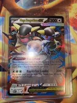 Pokemon TCG - Mega Kangaskhan ex NM MEP 025 Black Star Promo Mega Evolution - Image 3