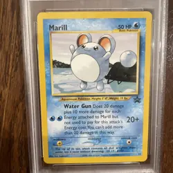 2000 POKEMON PROMO BLACK STAR POKEMON LEAGUE #29 MARILL PSA 7 - Image 3