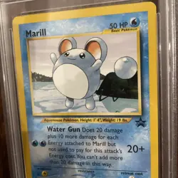 2000 POKEMON PROMO BLACK STAR POKEMON LEAGUE #29 MARILL PSA 7 - Image 4