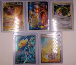 Pokemon TCG Mixed Lot Of 5 Full Art/IR/Alt Art/SIR Nm (XY, MEG, DRI, SwSh) - Image 1