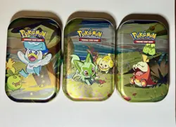 3 EMPTY Pokemon Mini Tins - Sprigatito, Quaxly, Fuecoco - Image 2