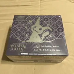 Pokemon Scarlet & Violet Paldean Fates Pokemon Center ETB Elite Trainer Box NEW - Image 1
