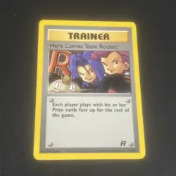 Here Comes Team Rocket! - 15/82 - Pokemon Team Rocket Unlimited NON-HOLO Rare LP - Image 1