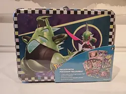 1x Pokemon TCG TYRANITAR & IRON VALIANT Collector Chest Tin Lunch Box - Image 2