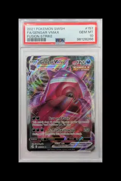 Pokemon Fusion Strike Gengar VMAX 157 PSA 10 - Image 1