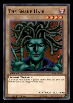Yugioh The Snake Hair #SBLS-EN026 Speed Duel: Arena of Lost Souls LP - Image 1