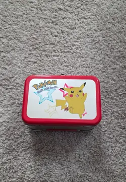 Pokemon TCG 1995 Pikachu Collectible Tin Card Holder Box Nintendo - Image 1