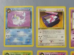 12 Pokemon Team Rocket Series Cards 2000 All 1st Edition Lot /82 well played - Image 2
