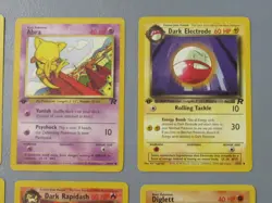 12 Pokemon Team Rocket Series Cards 2000 All 1st Edition Lot /82 well played - Image 3