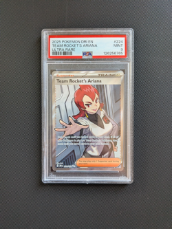 Graded PSA 9 Pokemon card Slab - Team Rocket's Ariana - Destined Rivals 224/182 - Image 1