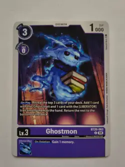 1x BT20-063 Ghostmon Special Booster 2.5 Digimon Card Game x1 - Image 1