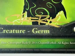 ‼👀 Germ Token Signed MTG Christopher Rush Magic Card Authentic EXCELLENT Cond - Image 2