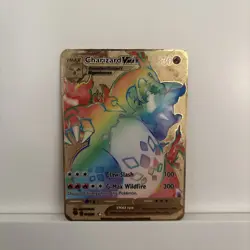 Charizard VMAX Rainbow Gold Card Rare Perfect Condition🌈 - Image 1