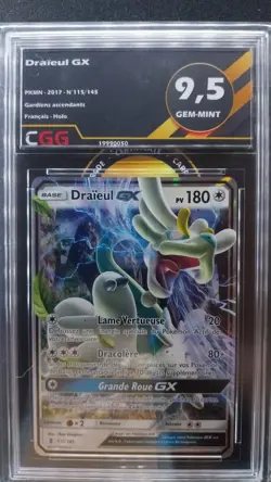 Carte pokemon Draieul GX CGG 9,5 FRANCAIS Gardiens ascendants 115/145 19990050 - Image 1