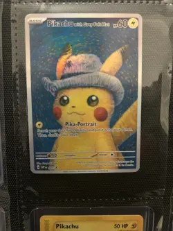Pokemon Pikachu TCG Grey Felt Hat Promo SVP085 NM Condition - Image 4