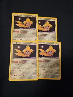 4x STELLAR WISH Jirachi 99/181 Non-Holo Rare Theme Deck Pokemon Team Up PLAYSET - Image 1
