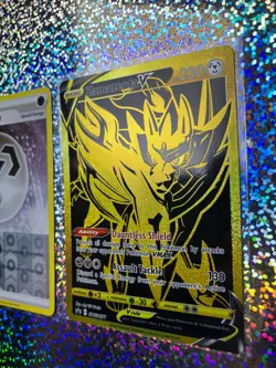 Pokemon: Promo SWSH077 Zamazenta V; Reverse Holo 163/185 Coating Metal Energy - Image 3