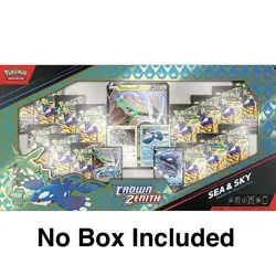 Pokemon TCG Crown Zenith Sea and Sky Premium Collection NO BOX INCLUDED 14 Packs - Image 1