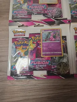 4x Pokemon Sword & Shield Fusion Strike 3-Pack Blister Eevee & Espeon - Image 3