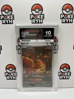 Pokemon 2025 Vulpix Mega Evolution 138/132 ACE 10 GEM MINT - Image 1
