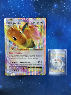Pokemon Dragonite EX Box Topper XXL Promo 72/108 Holo Near Mint 2016 English Neu - Image 1