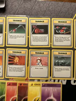 Shadowless Pokemon Base Set Trainer Set -Commons And Uncommons- 80/102 - 95/102 - Image 3