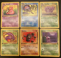 1st Edition Pokemon Cards Fossil Set Common and Uncommon (31-62/62) - Image 3