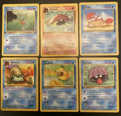 1st Edition Pokemon Cards Fossil Set Common and Uncommon (31-62/62) - Image 4
