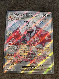 Pokemon TCG Charizard EX Scarlet & Violet Paldean Fates Promo Card #74 - NM / M - Image 1