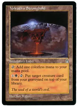 VOLRATH'S STRONGHOLD [STH - STRONGHOLD] - MTG RESERVE LIST CARD [VERY GOOD] - Image 1
