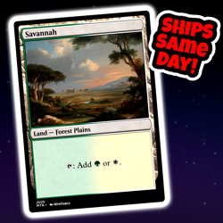 Savannah - Custom Art Magic: The Gathering Playtest Card - Commander EDH - Image 1