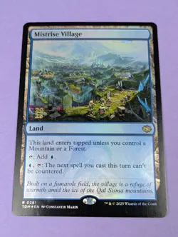 MTG Magic: Tarkir: Dragonstorm: Mistrise Village Foil #0261 Rare - NM - Image 1