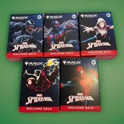 Magic the gathering Spider-Man Welcome Decks Full Set Unopened - Image 1