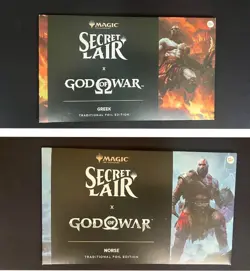 Secret Lair x God of War: Greek AND Norse Foil SET, Playstation Superdrop, MTG - Image 1