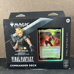 LIMIT BREAK COMMANDER DECK MTG MAGIC GATHERING FINAL FANTASY VII NEW SEALED - Image 1
