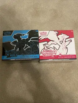 Pokemon Center White Flare and Black Bolt Elite Trainer Box ETB Bundle Sealed - Image 1