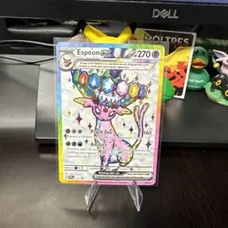 2025 Pokemon Prismatic Evolutions Espeon EX Tera Black Star Promo #175 Pack Fres - Image 1