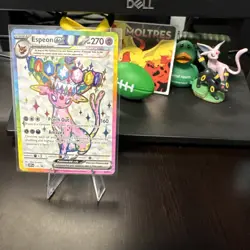 2025 Pokemon Prismatic Evolutions Espeon EX Tera Black Star Promo #175 Pack Fres - Image 5
