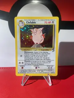 Pokemon TCG WOTC Clefable 5/130 Base Set 2 NEAR MINT - Image 1