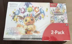 Pokemon TCG Prismatic Evolutions ETB with Booster Bundle Costco 2-Pack Sealed - Image 1