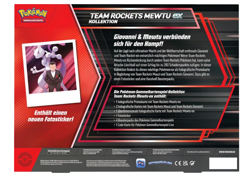 Pokemon Team Rockets Mewtu EX Kollektion | Deutsch | EX Karte 4 Booster | Sealed - Image 4
