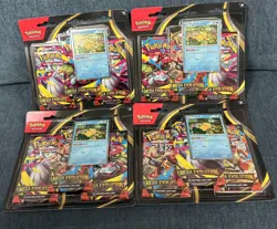 Pokemon TCG Mega Evolution 3 Booster Pack Blister Lot of 4 Sealed -psyduck promo - Image 1