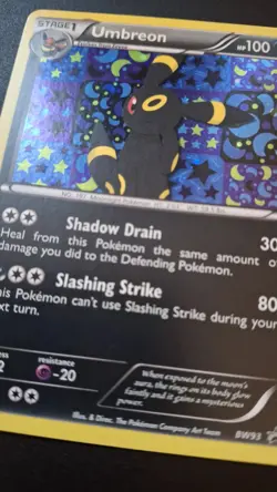 Pokemon Black & White Umbreon BW93 Holo Black Star Promo - Image 2