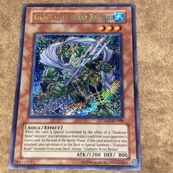 YUGIOH Gladiator Beast Retiari CSOC-EN086 Secret Rare Light-played LP - Image 3