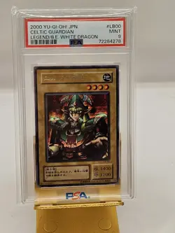 Japan Yu-Gi-Oh 2000 Legend of Blue Eyes CELTIC GUARDIAN Secret Holo #LB00 -PSA 9 - Image 1